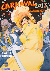 Cartel del Carnaval de Guadalajara 2013. // Fernando Benito