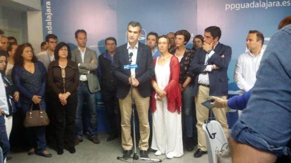 Durante la valoración de los resultados del 24M en la provincia no se respondieron preguntas de la prensa. // Foto: Guadalajaradiario.