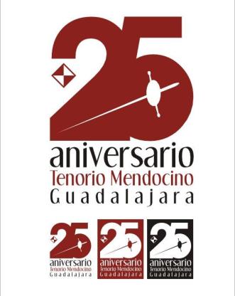 Logotipo creado por Gentes de Guadalajara para conmemorar el 25 aniversario del Tenorio Mendocino // Infografía: Fernando Toquero