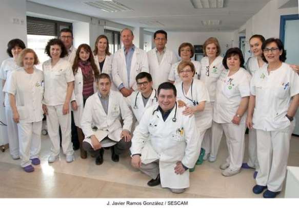 El equipo de Oncología del Hospital Universitario de Guadalajara. // Foto: Javier Ramos. Sescam