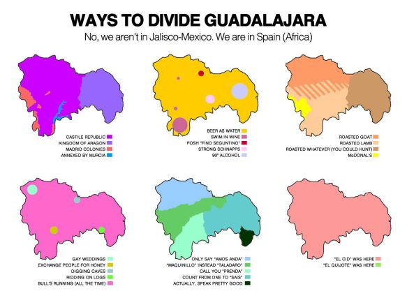 Formas de dividir Guadalajara. // Imagen: Twitter